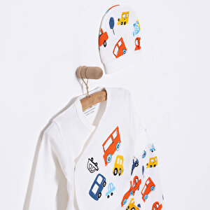 Yenidoğan Erkek Bebek Taşıtlar Zıbın-Şapka-Patikli Alt 3lü Set Erkek Bebek Yenidoğan Erkek Bebek Taşıtlar Zıbın-Şapka-Patikli Alt 3lü Set Erkek Bebek