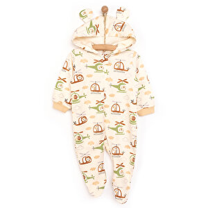 Yenidoğan Erkek Kapüşonlu Tulum Erkek Bebek