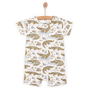 Yenidoğan Erkek Kısa Tulum Erkek Bebek