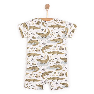 Yenidoğan Erkek Kısa Tulum Erkek Bebek