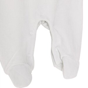 Yenidoğan Erkek Nakışlı Kadife Patikli Tulum Erkek Bebek