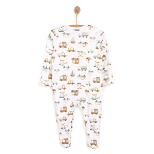 Yenidoğan Erkek Organik Patikli Tulum Erkek Bebek Yenidoğan Erkek Organik Patikli Tulum Erkek Bebek