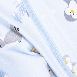 Erkek Bebek Yenidoğan Patikli Tulum %100 Pamuk Fermuarlı Açık Mavi Erkek Bebek Yenidoğan Patikli Tulum %100 Pamuk Fermuarlı Açık Mavi