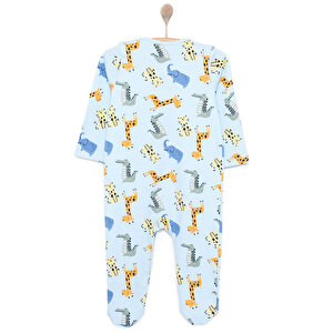 Yenidoğan Erkek  Patikli Tulum Erkek Bebek