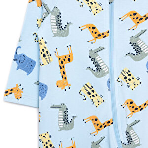 Yenidoğan Erkek  Patikli Tulum Erkek Bebek