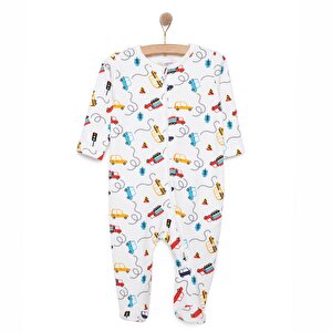 Yenidoğan Erkek  Patikli Tulum Erkek Bebek