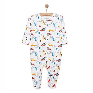 Yenidoğan Erkek  Patikli Tulum Erkek Bebek