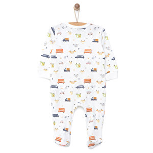 Yenidoğan Erkek Patikli Tulum Erkek Bebek