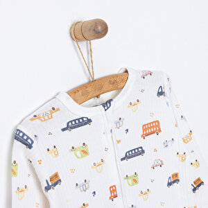 Yenidoğan Erkek Patikli Tulum Erkek Bebek