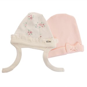 Yenidoğan Flowers 2'li Şapka Kız Bebek Yenidoğan Flowers 2'li Şapka Kız Bebek