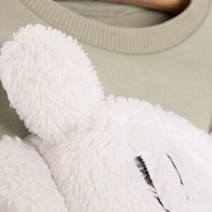 Unisex Yenidoğan Patikli Tulum İki İplik Ayı Fügürlü Peluş Çıtçıtlı Bisiklet Yaka Uzun Kol Unisex Yenidoğan Patikli Tulum İki İplik Ayı Fügürlü Peluş Çıtçıtlı Bisiklet Yaka Uzun Kol