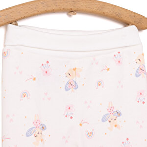 Yenidoğan Geniş Bel Meyve Desenli 2li Patikli Alt Kız Bebek Yenidoğan Geniş Bel Meyve Desenli 2li Patikli Alt Kız Bebek