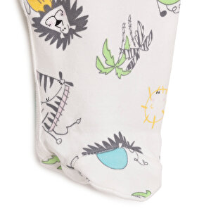 Yenidoğan Hayvanlar Baskılı Erkek Tulum-Şapka Erkek Bebek