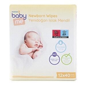 Yenidoğan Islak Mendil 12x40 Adet Yenidoğan Islak Mendil 12x40 Adet