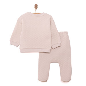 Yenidoğan Kapitone Sweatshirt-Patikli Alt 2li Takım Unisex Yenidoğan Kapitone Sweatshirt-Patikli Alt 2li Takım Unisex