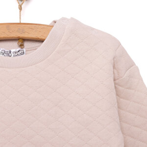 Yenidoğan Kapitone Sweatshirt-Patikli Alt 2li Takım Unisex Yenidoğan Kapitone Sweatshirt-Patikli Alt 2li Takım Unisex