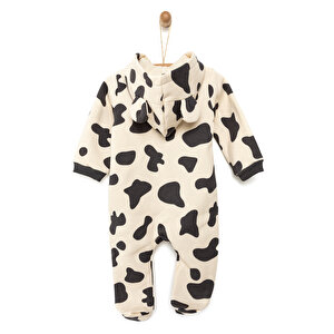 Yenidoğan Kapüşonlu Patikli Tulum Unisex