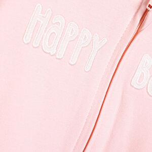 Yenidoğan Kapüşonlu Tulum Kız Bebek