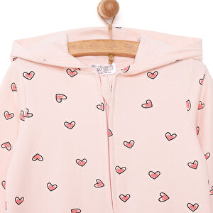 Yenidoğan Kapüşonlu Tulum Kız Bebek Yenidoğan Kapüşonlu Tulum Kız Bebek