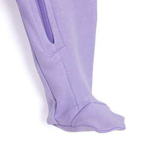 Kız Bebek Yenidoğan 2'li Patikli Tulum %100 Pamuk Fermuarlı Bisiklet Yaka Uzun Kol Ekru Kız Bebek Yenidoğan 2'li Patikli Tulum %100 Pamuk Fermuarlı Bisiklet Yaka Uzun Kol Ekru