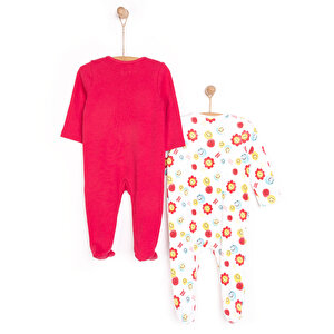 Yenidoğan Kız 2li Patikli Tulum Kız Bebek Yenidoğan Kız 2li Patikli Tulum Kız Bebek