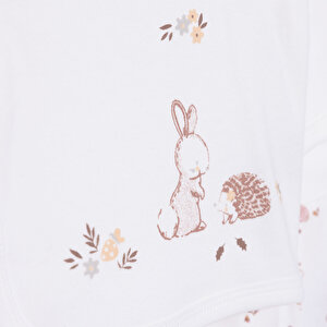 Yenidoğan Kız Bebek Sevimli Tavşan ve Kirpi Zıbın-Şapka Patikli Alt 3lü Set Kız Bebek Yenidoğan Kız Bebek Sevimli Tavşan ve Kirpi Zıbın-Şapka Patikli Alt 3lü Set Kız Bebek