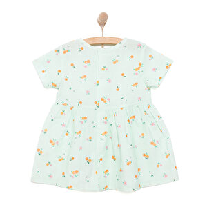 Yenidoğan Kız Dokuma Elbise Kız Bebek