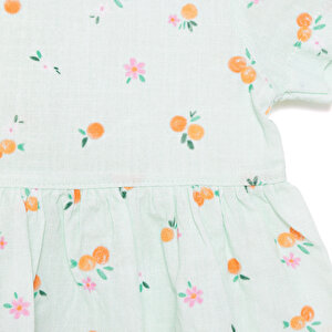 Yenidoğan Kız Dokuma Elbise Kız Bebek