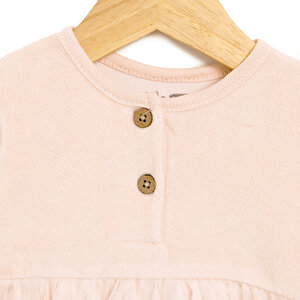 Yenidoğan Kız Kadife Elbise Kız Bebek