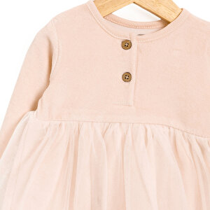 Yenidoğan Kız Kadife Elbise Kız Bebek