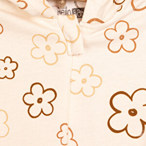 Yenidoğan Kız Kapüşonlu Tulum Kız Bebek