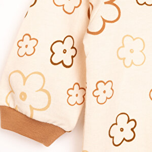 Yenidoğan Kız Kapüşonlu Tulum Kız Bebek