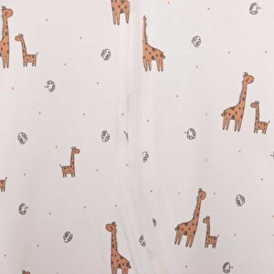 Kız Bebek Yenidoğan Patikli Tulum %100 Pamuk Fermuarlı Bisiklet Yaka Uzun Kol Ekru Kız Bebek Yenidoğan Patikli Tulum %100 Pamuk Fermuarlı Bisiklet Yaka Uzun Kol Ekru