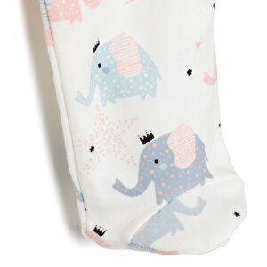 Yenidoğan Kız  Patikli Tulum Kız Bebek