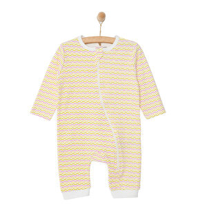 Kız Bebek Yenidoğan Patiksiz Tulum %100 Pamuk Fermuarlı Bisiklet Yaka Uzun Kol Ekru Kız Bebek Yenidoğan Patiksiz Tulum %100 Pamuk Fermuarlı Bisiklet Yaka Uzun Kol Ekru