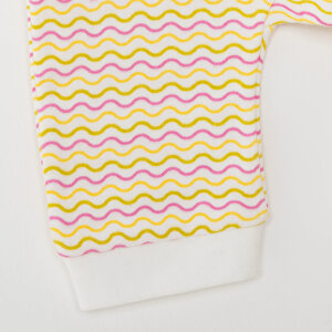 Kız Bebek Yenidoğan Patiksiz Tulum %100 Pamuk Fermuarlı Bisiklet Yaka Uzun Kol Ekru Kız Bebek Yenidoğan Patiksiz Tulum %100 Pamuk Fermuarlı Bisiklet Yaka Uzun Kol Ekru