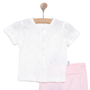 Yenidoğan Mini Heart Kız Hırka-Patikli Alt Kız Bebek