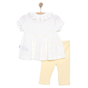 Yenidoğan Mini Heart Tshirt - Tayt Takım Kız Bebek