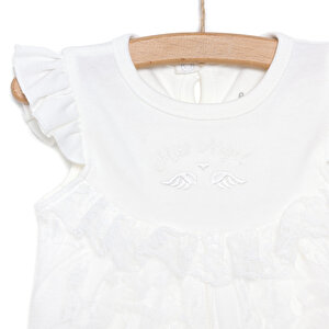 Yenidoğan Miss Angel Kısa Tulum Kız Bebek