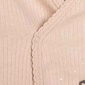 Yenidoğan Organic Little Lamb Zıbın-Şapka-Patikli Alt 3lü Set Kız Bebek