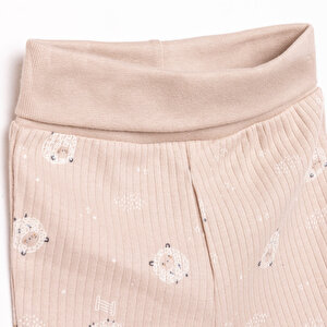 Yenidoğan Organic Little Lamb Zıbın-Şapka-Patikli Alt 3lü Set Kız Bebek