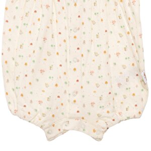 Yenidoğan Organic My Mushroom Kısa Tulum Kız Bebek