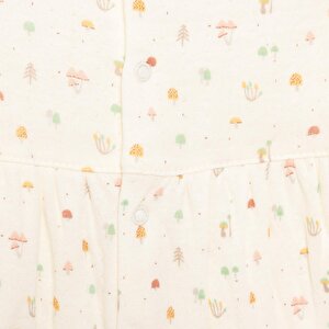 Yenidoğan Organic My Mushroom Kısa Tulum Kız Bebek