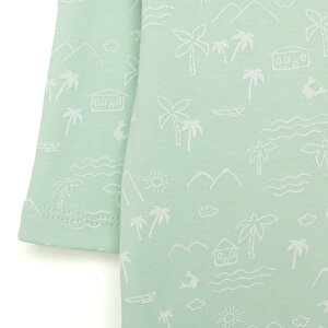 Erkek Bebek Yenidoğan Patikli Tulum %100 Pamuk Fermuarlı Bisiklet Yaka Uzun Kol Mint Erkek Bebek Yenidoğan Patikli Tulum %100 Pamuk Fermuarlı Bisiklet Yaka Uzun Kol Mint