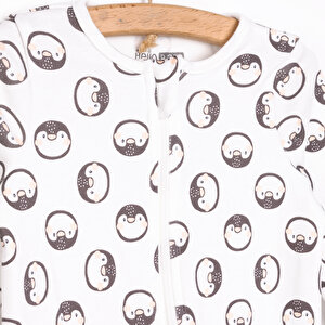 Kız Bebek Yenidoğan Patikli Tulum İnterlok Fermuarlı Ekru Kız Bebek Yenidoğan Patikli Tulum İnterlok Fermuarlı Ekru