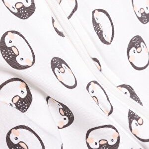 Kız Bebek Yenidoğan Patikli Tulum İnterlok Fermuarlı Ekru Kız Bebek Yenidoğan Patikli Tulum İnterlok Fermuarlı Ekru