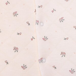 Kız Bebek Yenidoğan Patikli Tulum Petite Fleurs Fırfırlı Yaka Uzun Kol Patikli Paça Kız Bebek Yenidoğan Patikli Tulum Petite Fleurs Fırfırlı Yaka Uzun Kol Patikli Paça