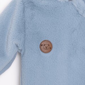 Yenidoğan Peluş Patikli Tulum Erkek Bebek