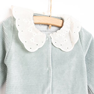 Yenidoğan Perfect Kadife Patikli Tulum Kız Bebek Yenidoğan Perfect Kadife Patikli Tulum Kız Bebek