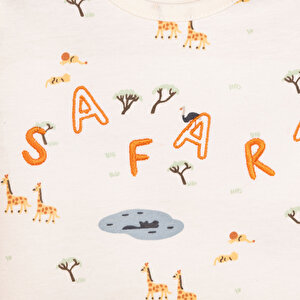 Yenidoğan Safari Tshirt-Şort 2li Takım Erkek Bebek Yenidoğan Safari Tshirt-Şort 2li Takım Erkek Bebek